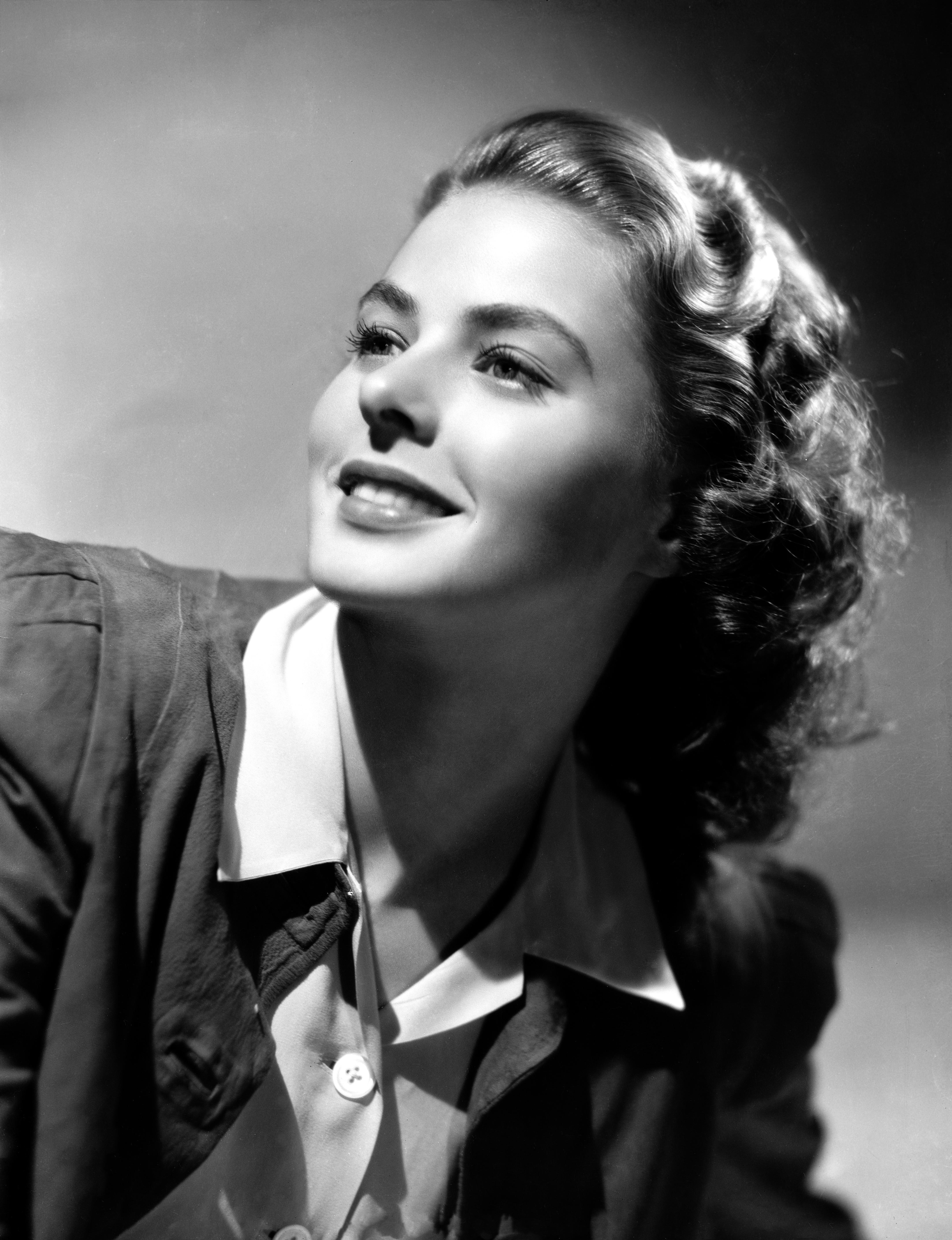 A.L. Whitey Schafer Portrait Photograph - Ingrid Bergman Leaning Back Movie Star News Fine Art Print
