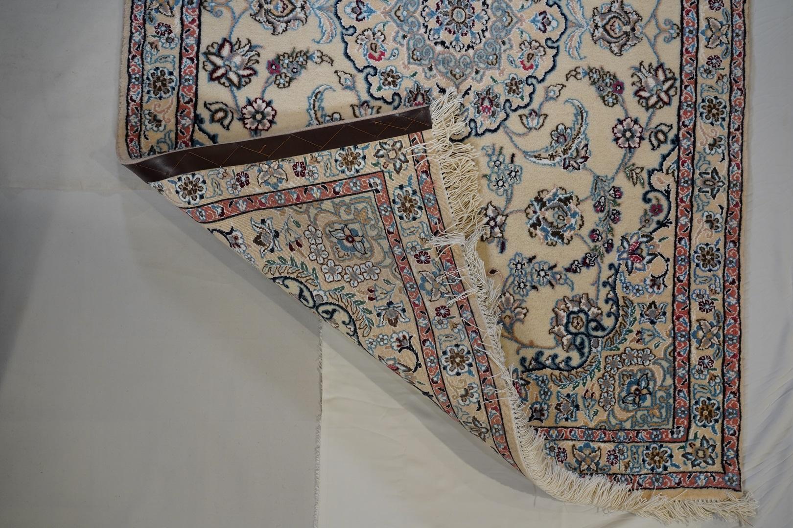 Late 20th Century Lady's Carpet: Vintage Petite Esfahan For Sale