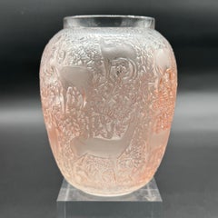 A Lalique Art Déco Biches Vase