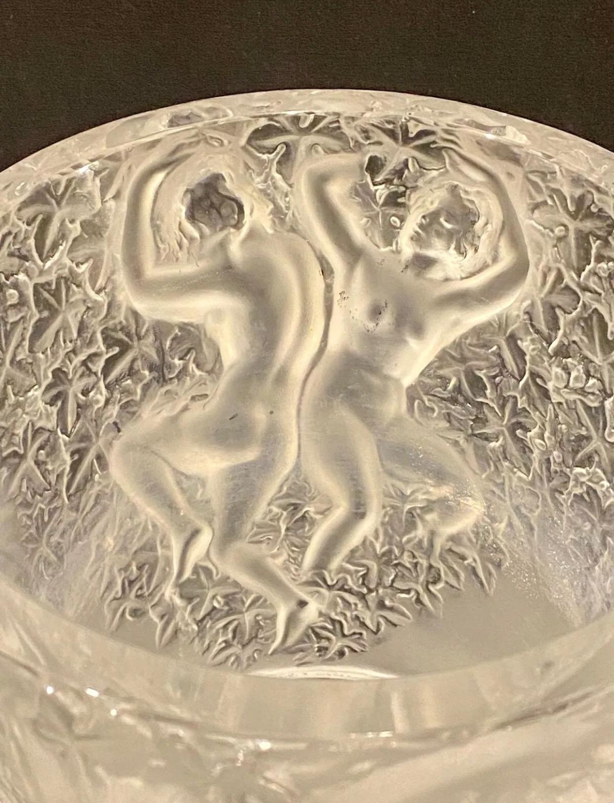 A Lalique Crystal Ganymede Champagne Cooler Ice Bucket 7
