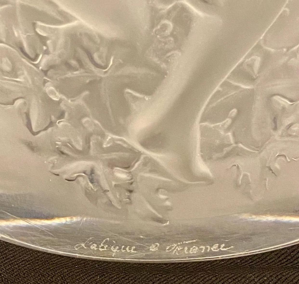 A Lalique Crystal Ganymede Champagne Cooler Ice Bucket 9