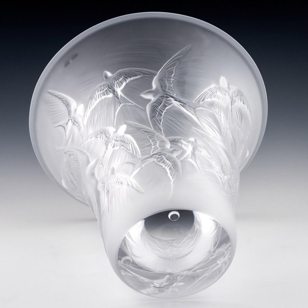 Lalique Hirondelles Flared Vase, 2018 4