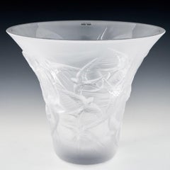 Lalique Hirondelles Flared Vase, 2018