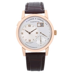Used A. Lange and Sohne Lange 1 18K Rose Gold Silver Dial Hand Wind Men Watch 101.032