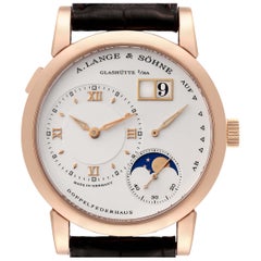 A. Lange and Sohne Lange 1 Moonphase Rose Gold Mens Watch 109.032