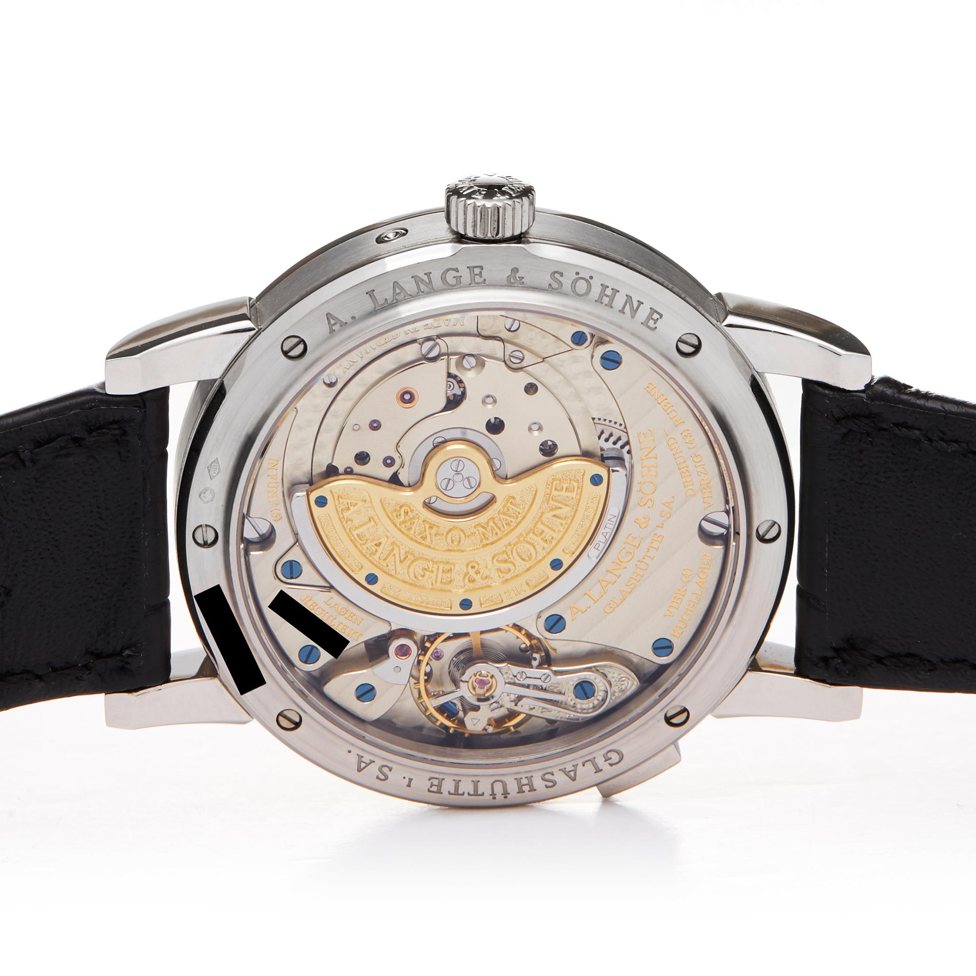 A Lange and Sohne Langematik Diamond Platinum 820036 Wristwatch 2
