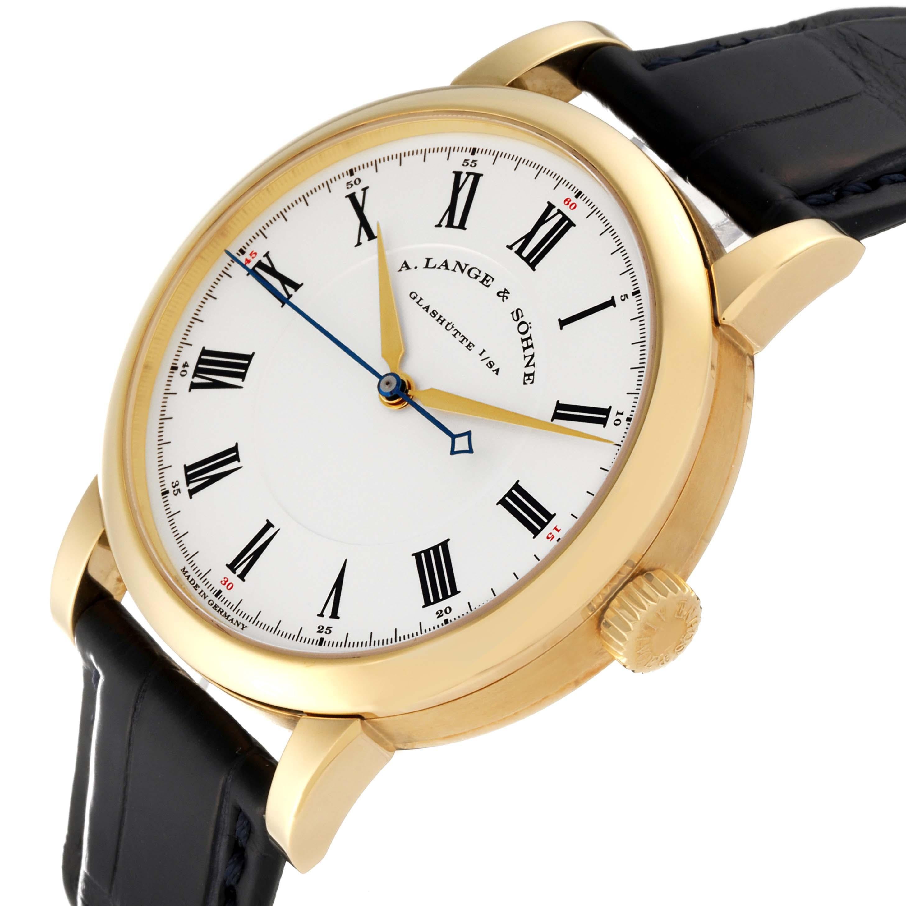 Men's A. Lange and Sohne Richard Lange Yellow Gold Mens Watch 232.021 Box Papers For Sale