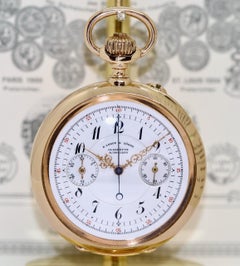A. Lange & Söhne, 18 Karat Gold, Chronograph Pocket Watch, 1898 Constantinopel