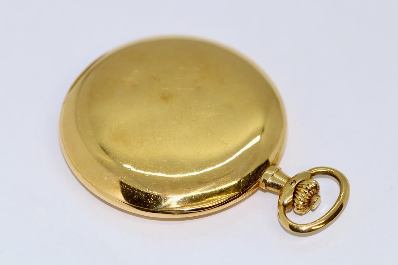 A. Lange & Söhne 18 Karat Gold Savonette Pocket Watch, 52mm For Sale 6