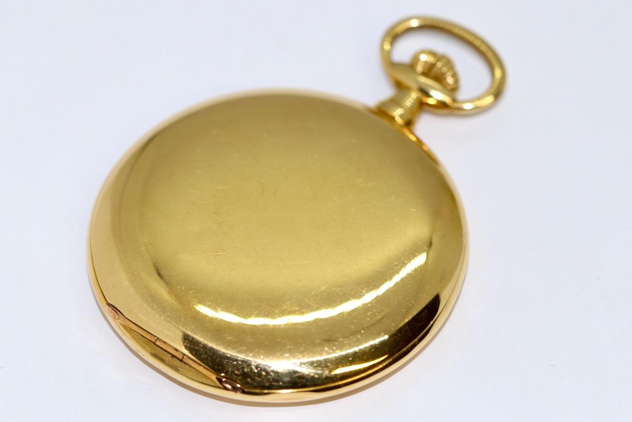 A. Lange & Söhne 18 Karat Gold Savonette Pocket Watch, 52mm For Sale 7