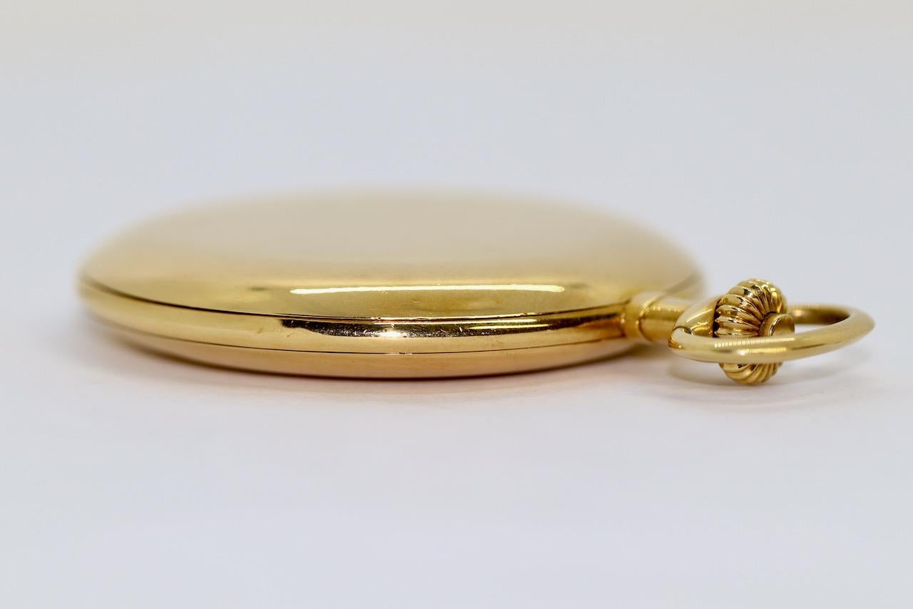 A. Lange & Söhne 18 Karat Gold Savonette Pocket Watch, 52mm For Sale 8