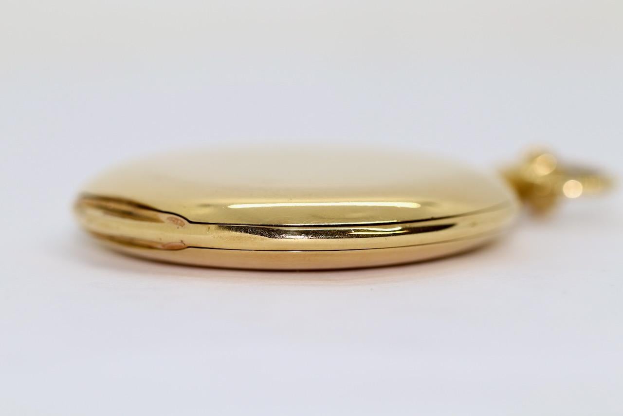A. Lange & Söhne 18 Karat Gold Savonette Pocket Watch, 52mm For Sale 9