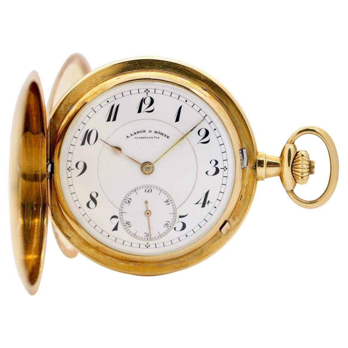 A. Lange & Söhne 18 Karat Gold Savonette Pocket Watch, 52mm