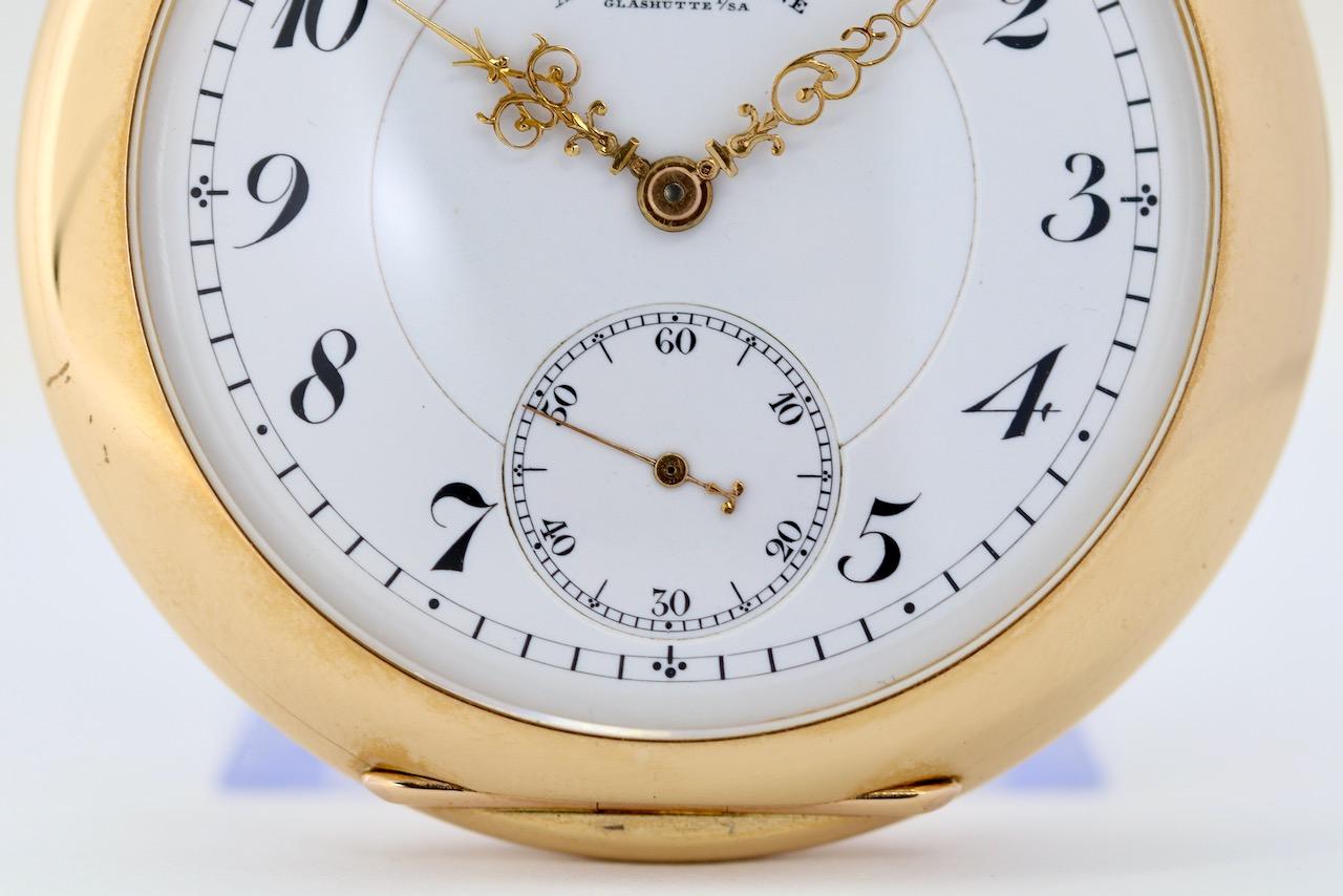 Men's A. Lange & Söhne 1A 18 Karat Gold Pocket Watch, 