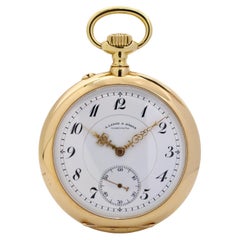 A. Lange & Söhne 1A 18 Karat Gold Pocket Watch, "Lucia" Case, Empire Numerals