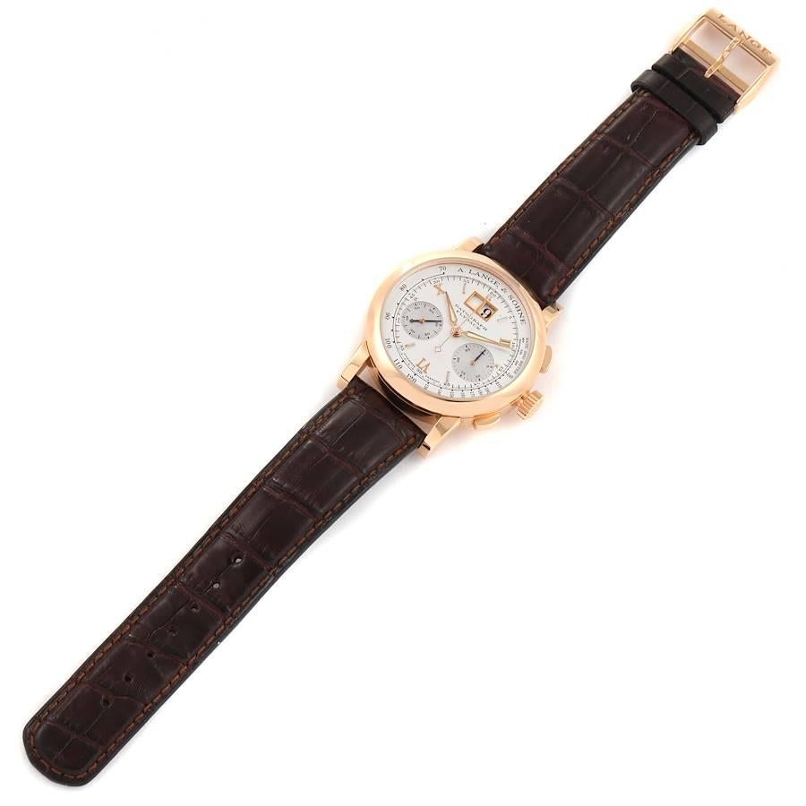 A. Lange Sohne Datograph 18k Rose Gold Mens Watch 403.032 For Sale 1