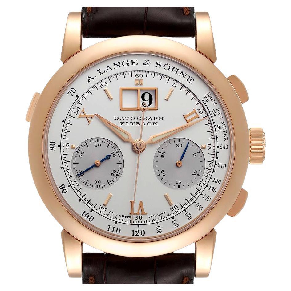 A. Lange Sohne Datograph 18k Rose Gold Mens Watch 403.032 For Sale