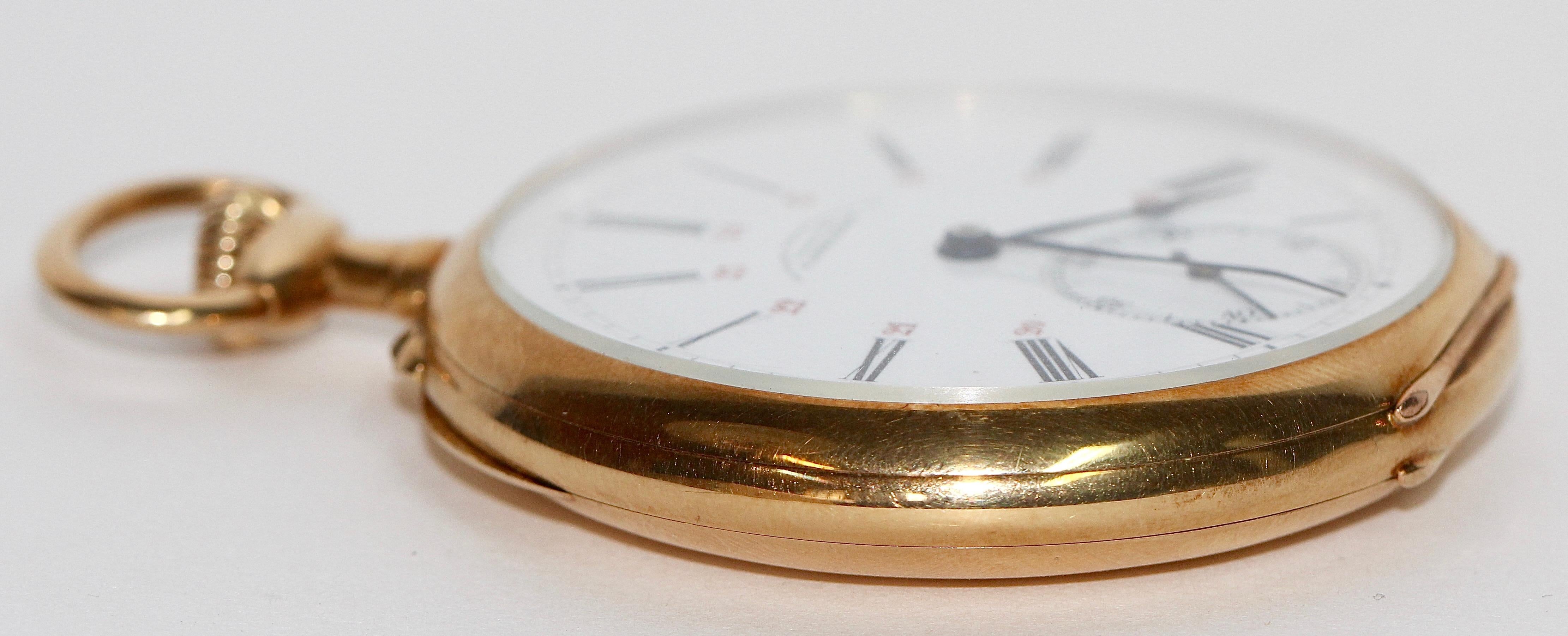 A. Lange & Söhne DUF Glashütte Yellow Gold Pocket Watch In Good Condition In Berlin, DE