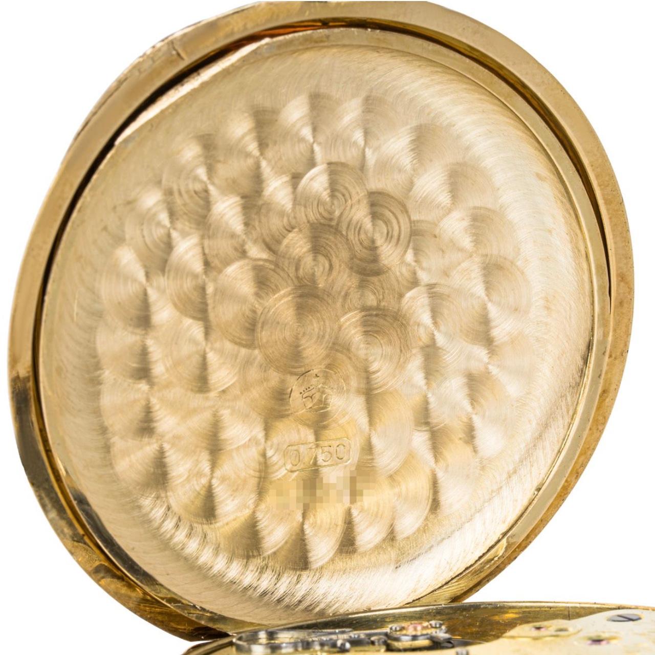 A. Lange & Sohne Glashutte Dresden Keyless Lever Full Hunter Pocket Watch C1920s 1