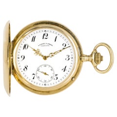 Used A. Lange & Sohne Glashutte Dresden Keyless Lever Full Hunter Pocket Watch C1920s