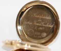 A. Lange & Söhne Glashütte Yellow Gold Hunter Pocket Watch