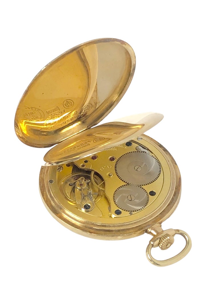 A. Lange and Sohne Glashutte Yellow Gold Pocket Watch For Sale at 1stDibs