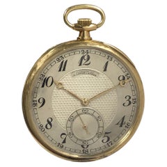 A. Orologio da tasca Lange & Sohne Glashutte in oro giallo