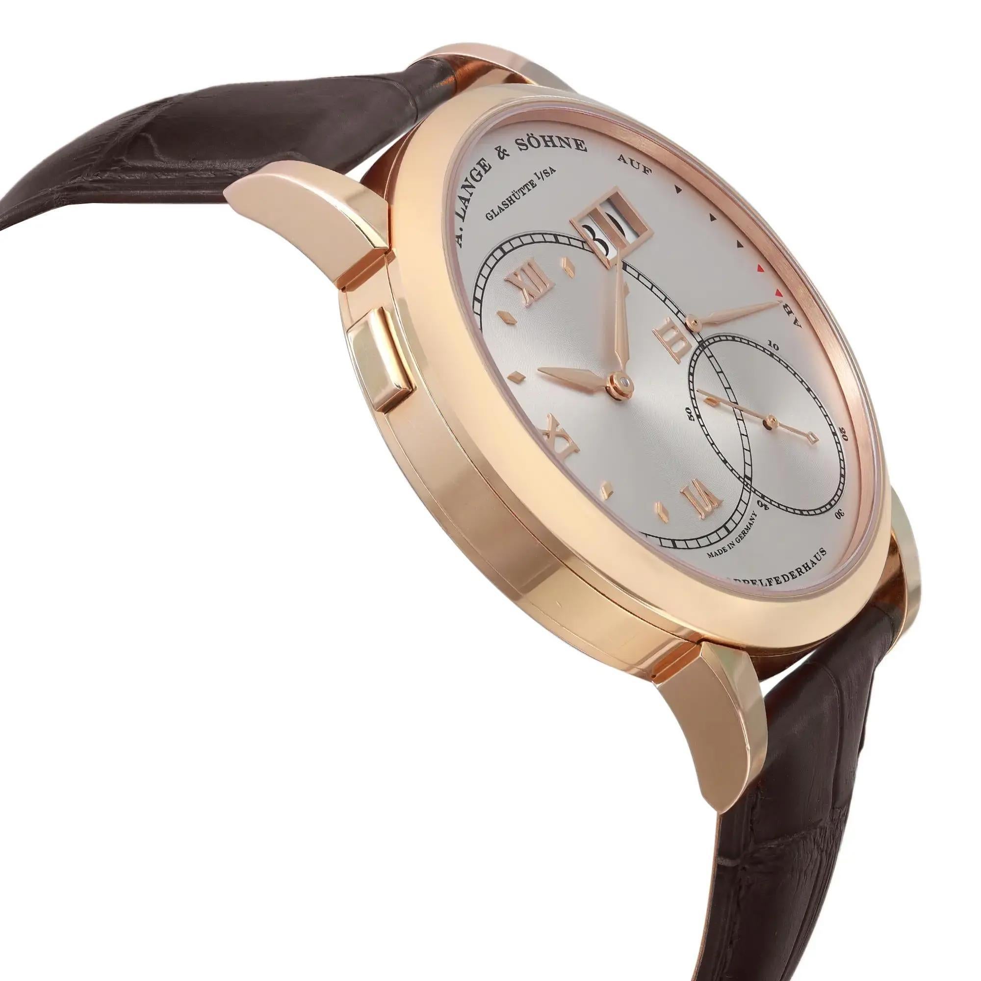 Men's A. Lange & Sohne Grand Lange 1 42mm Rose Gold Hand Wind Watch 115.032/LS1154AD For Sale
