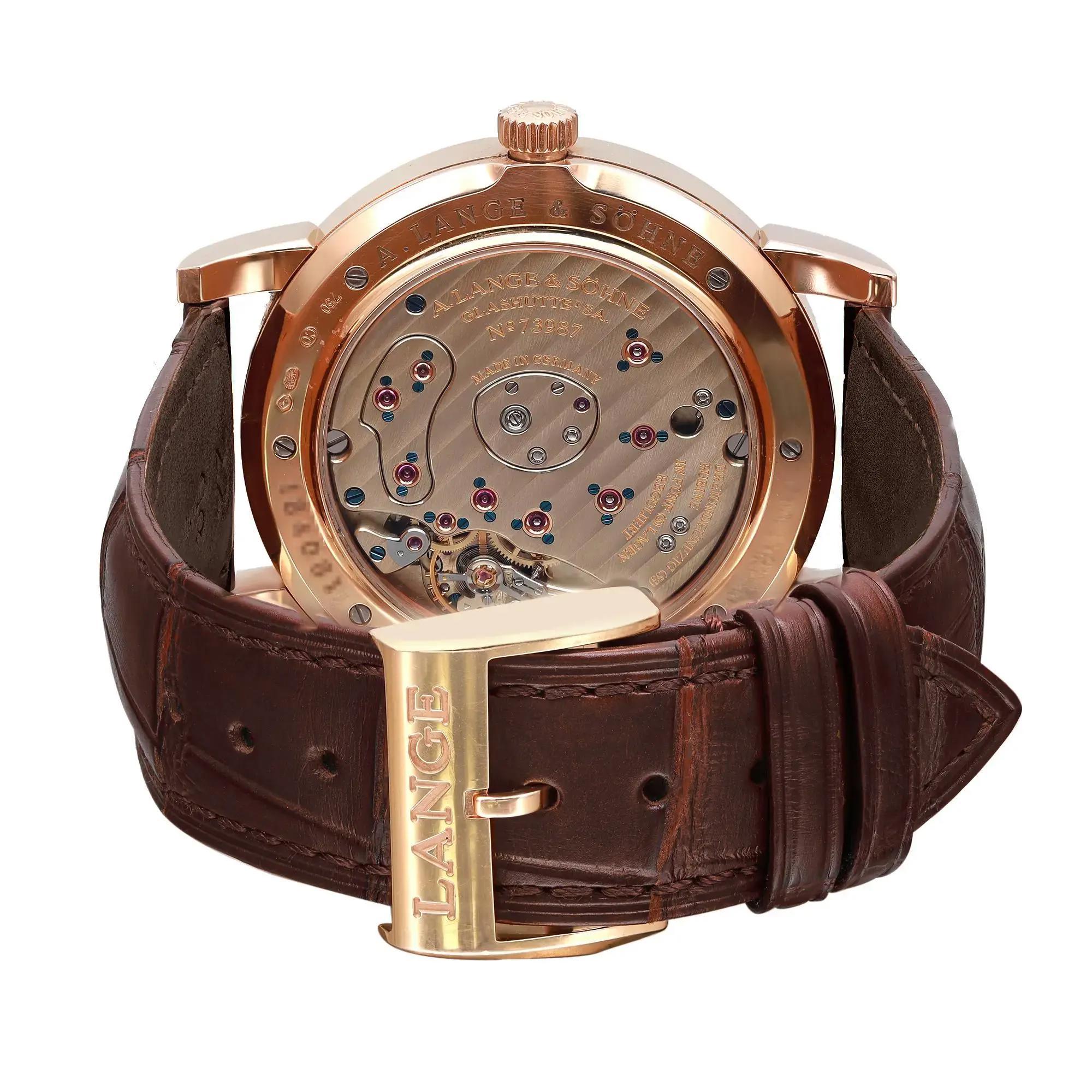 A. Lange & Sohne Grand Lange 1 42mm Rose Gold Hand Wind Watch 115.032/LS1154AD For Sale 1