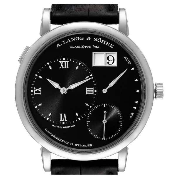 A Lange And Sohne Grand Lange 1 White Gold Black Dial Mens Watch 117 a-lange-and-sohne-grand-lange-1-white-gold-black-dial-mens-watch-117