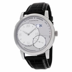 A. Lange & Sohne Lange 1 115.025 Platinum Silver Dial Manual Watch