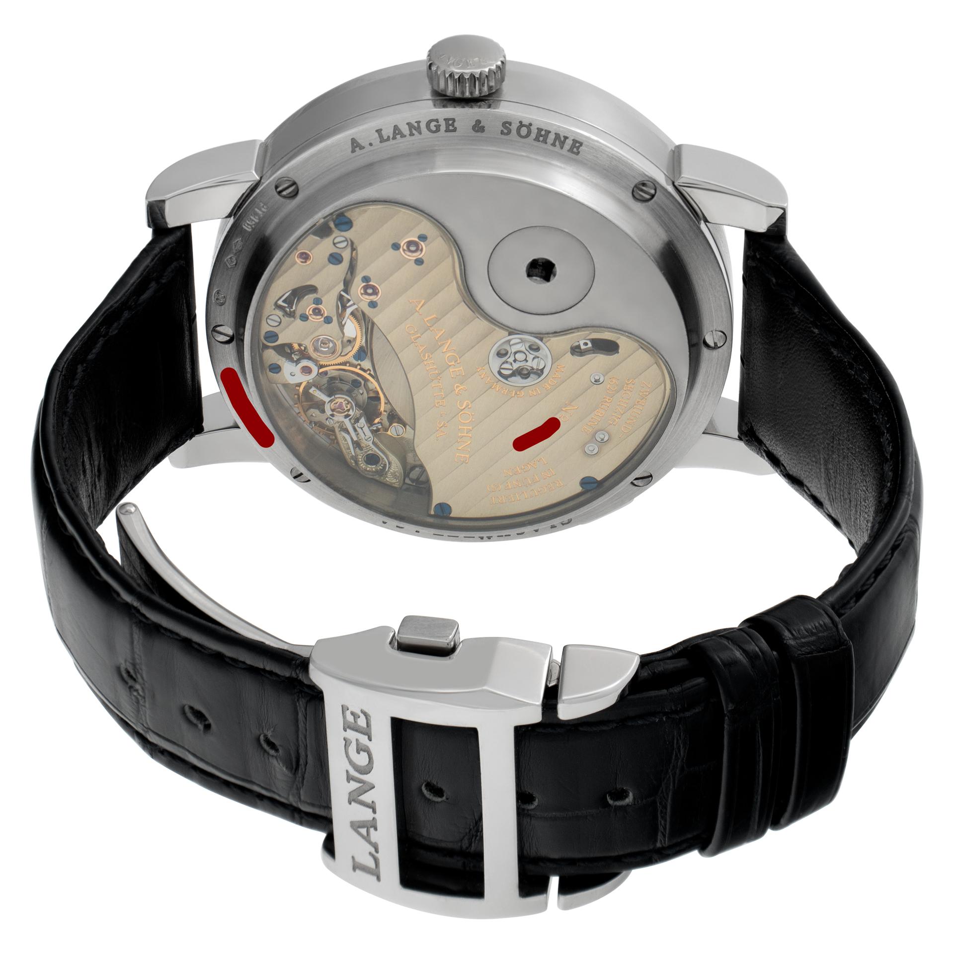 A. Lange & Sohne Lange 31 Platinum Wristwatch Ref 130.025f 1
