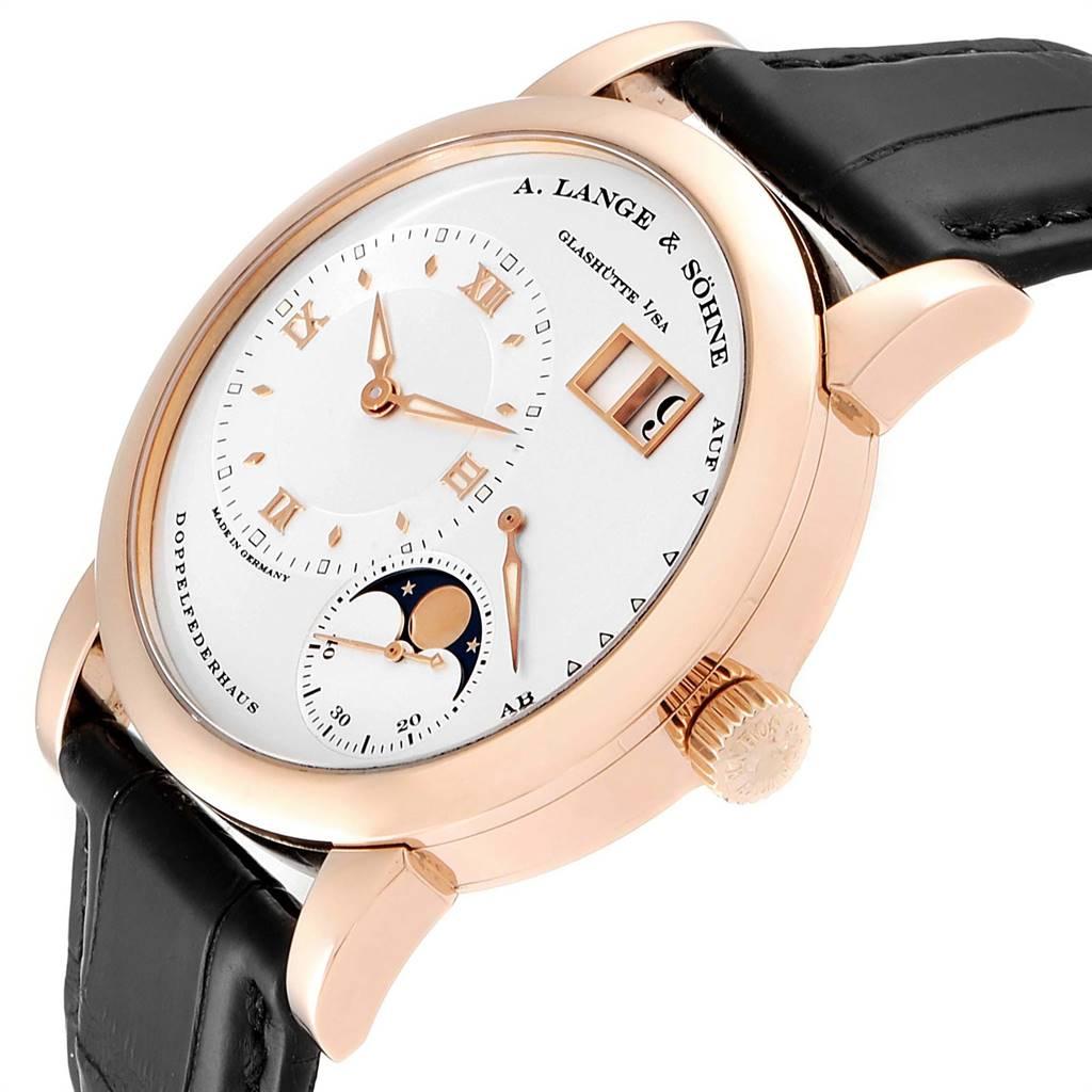 A. Lange Sohne Rose Gold Moonphase Men’s Watch 109.032 Box Papers In Good Condition For Sale In Atlanta, GA