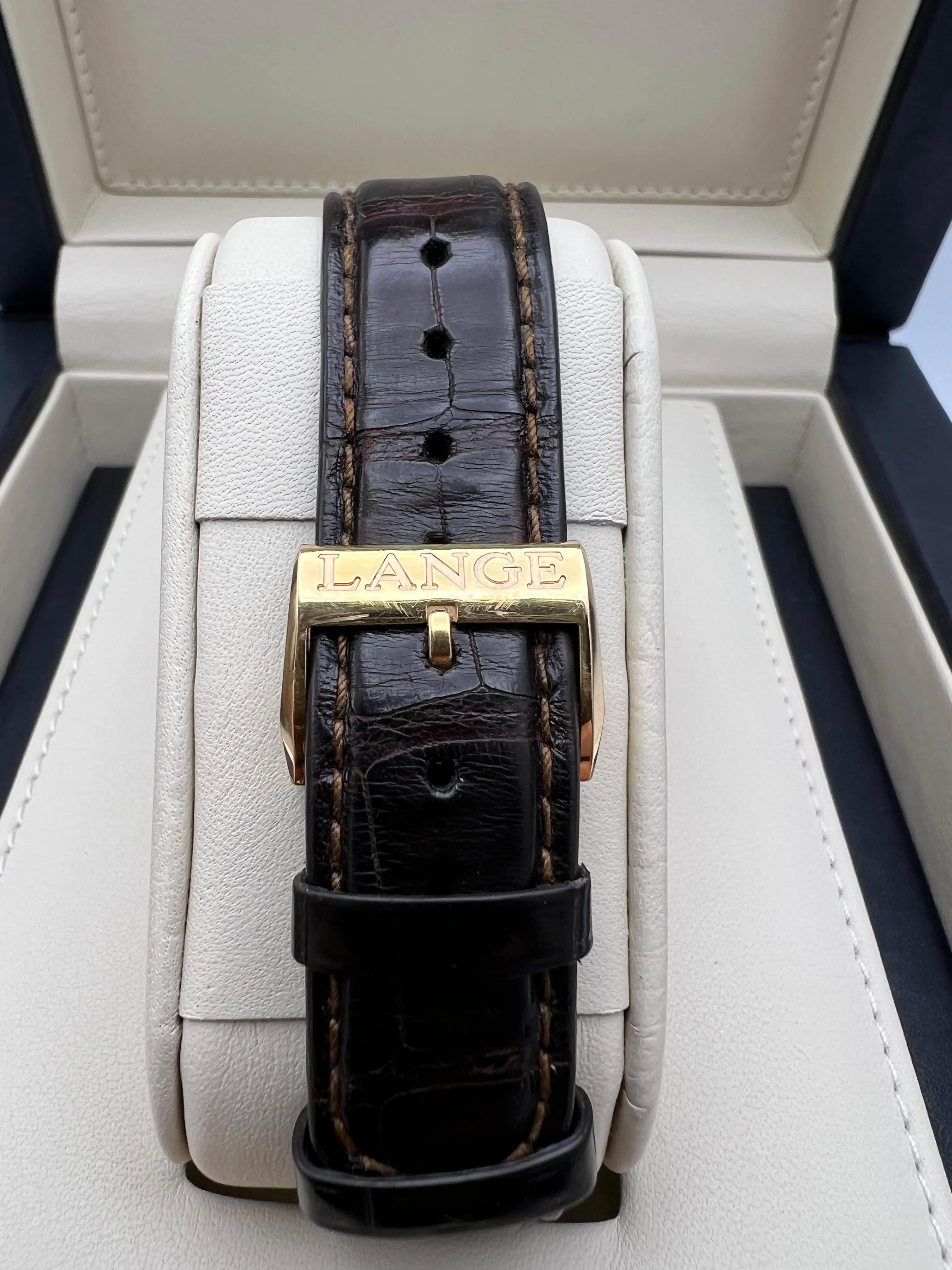 A. Lange & Söhne Saxonia 37mm 315.032 18K Rose Gold Men's Watch Box Papers For Sale 8