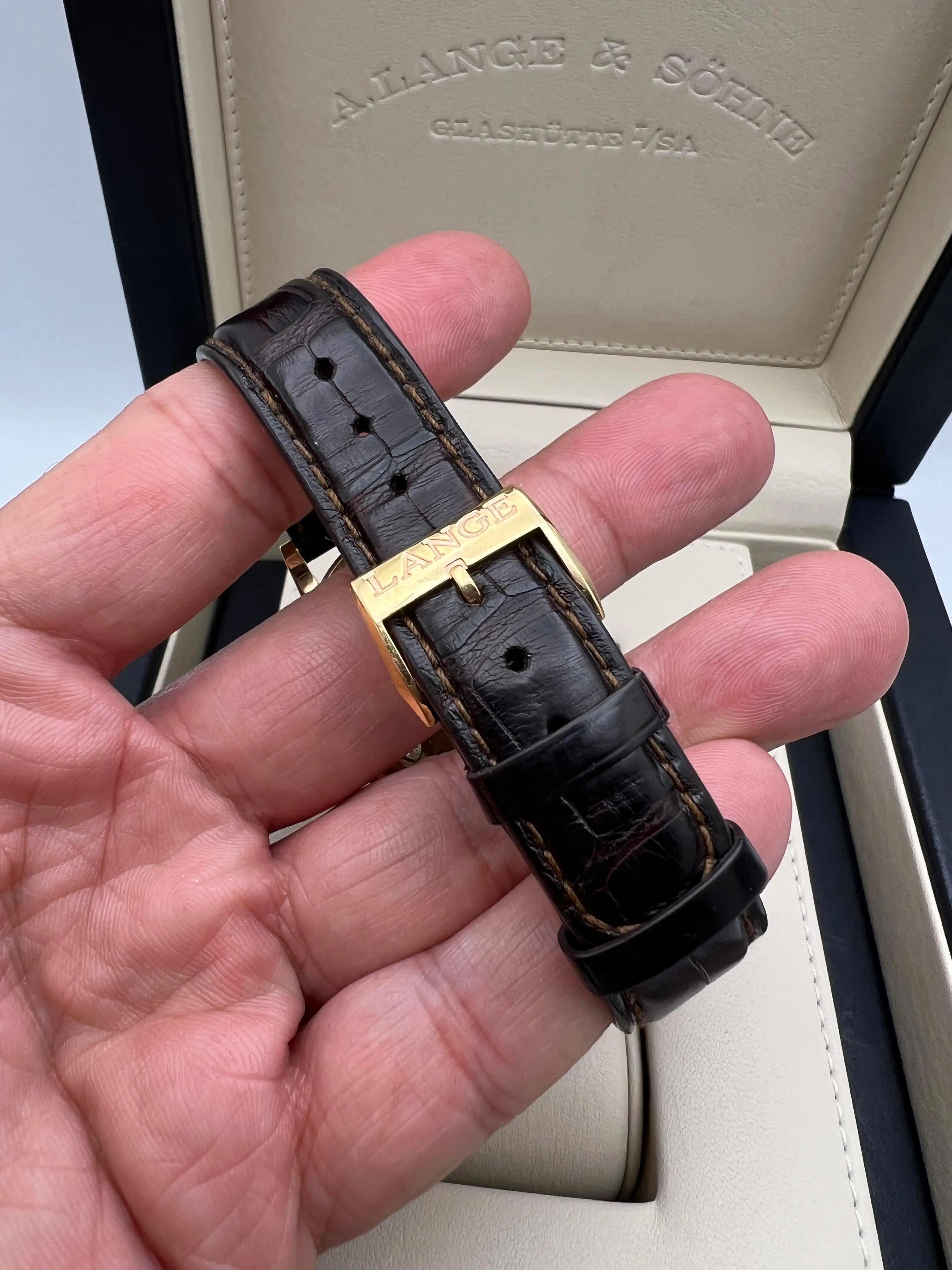 A. Lange & Söhne Saxonia 37mm 315.032 18K Rose Gold Men's Watch Box Papers For Sale 9