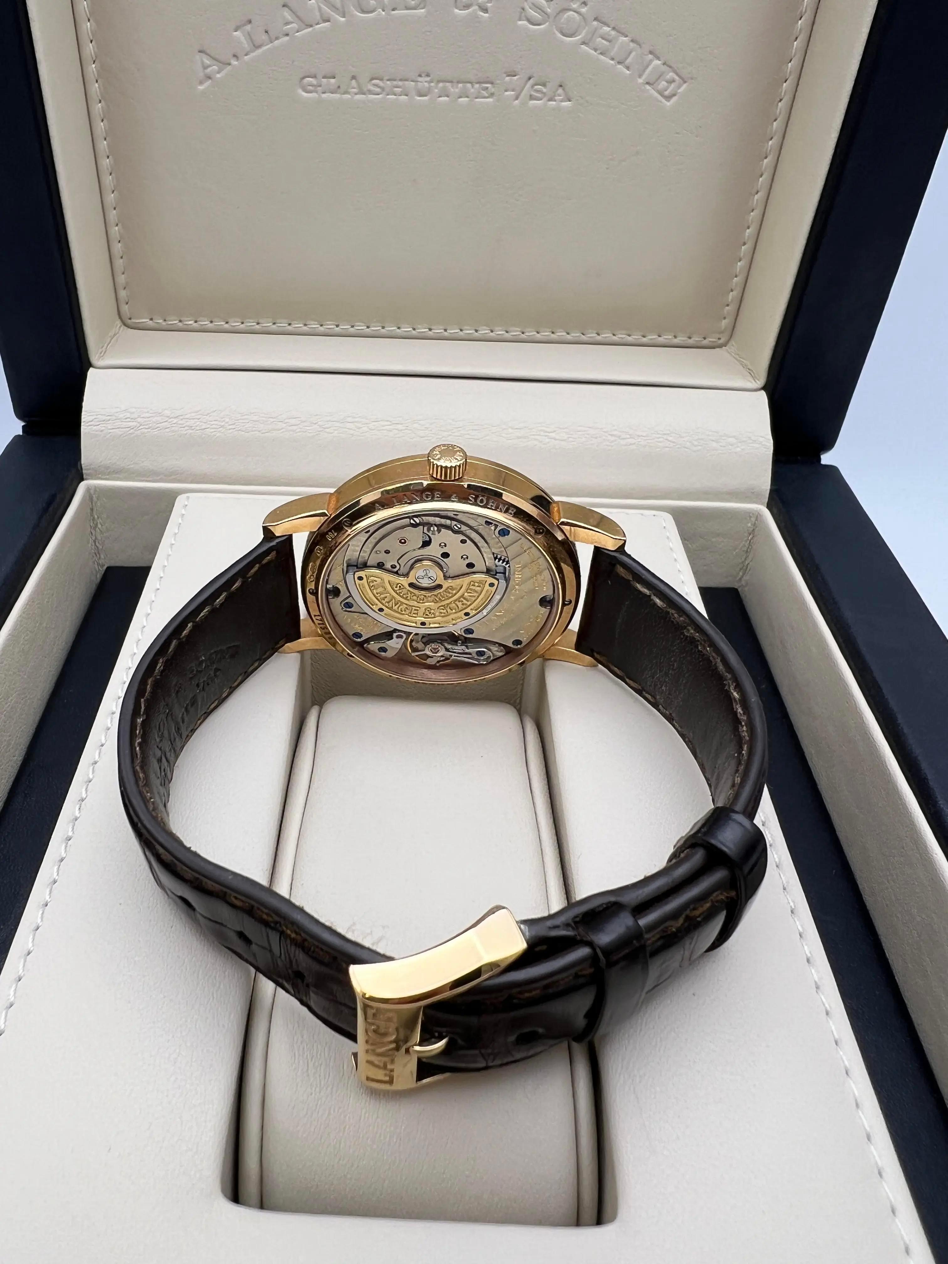 A. Lange & Söhne Saxonia 37mm 315.032 18K Rose Gold Men's Watch Box Papers For Sale 10