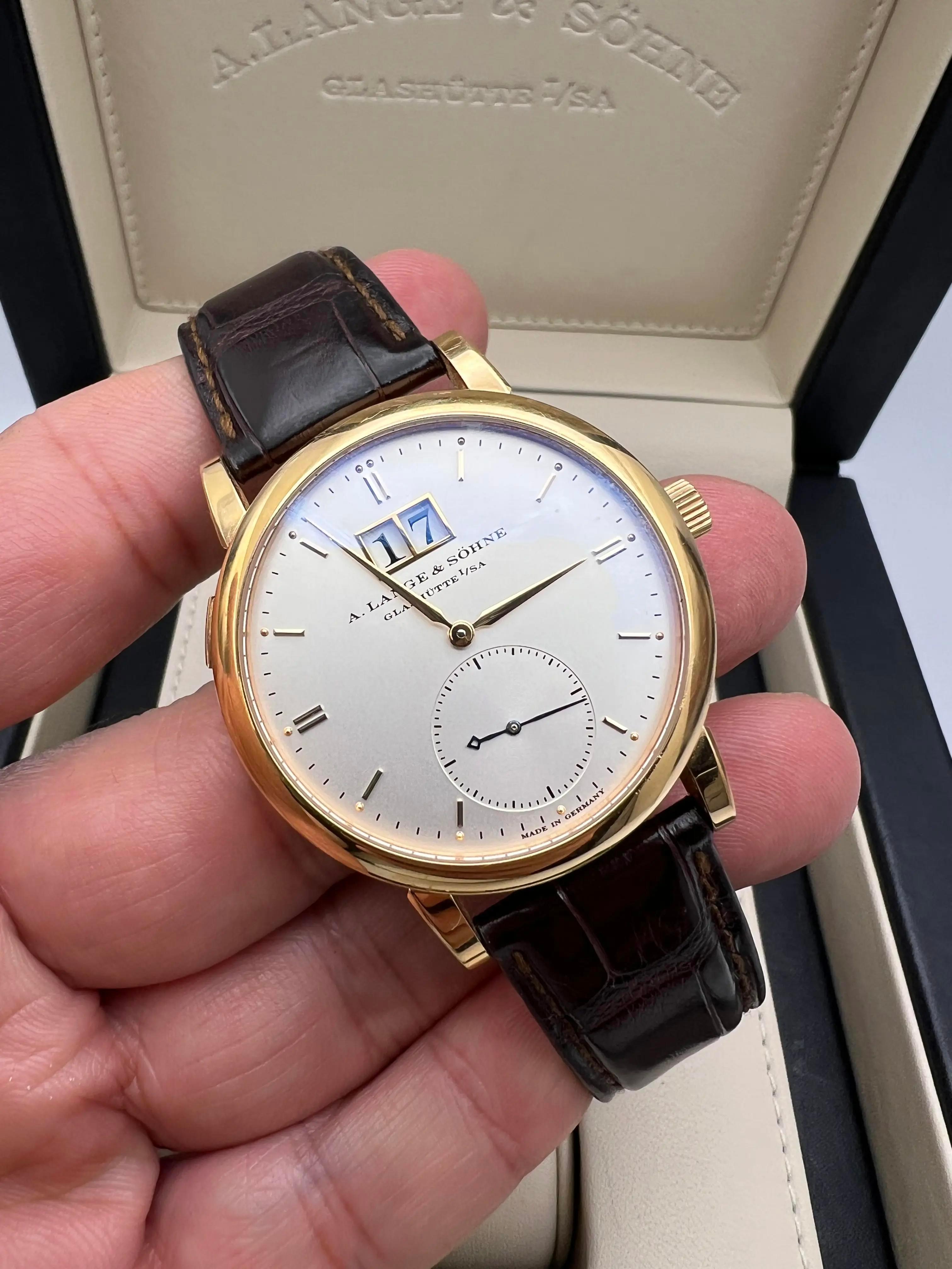 A. Lange & Söhne Saxonia 37mm 315.032 18K Rose Gold Men's Watch Box Papers For Sale 2