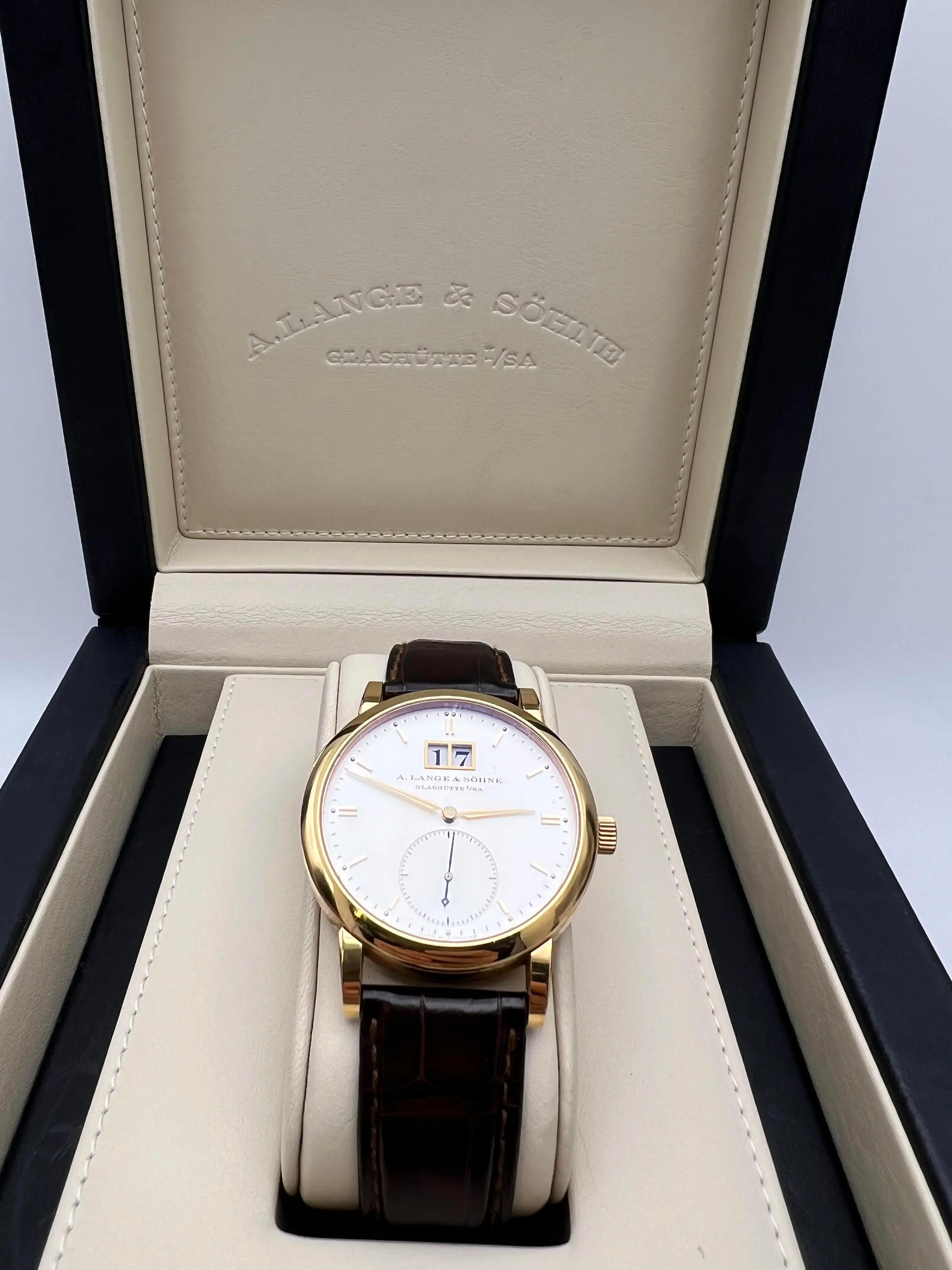 A. Lange & Söhne Saxonia 37mm 315.032 18K Rose Gold Men's Watch Box Papers For Sale 3