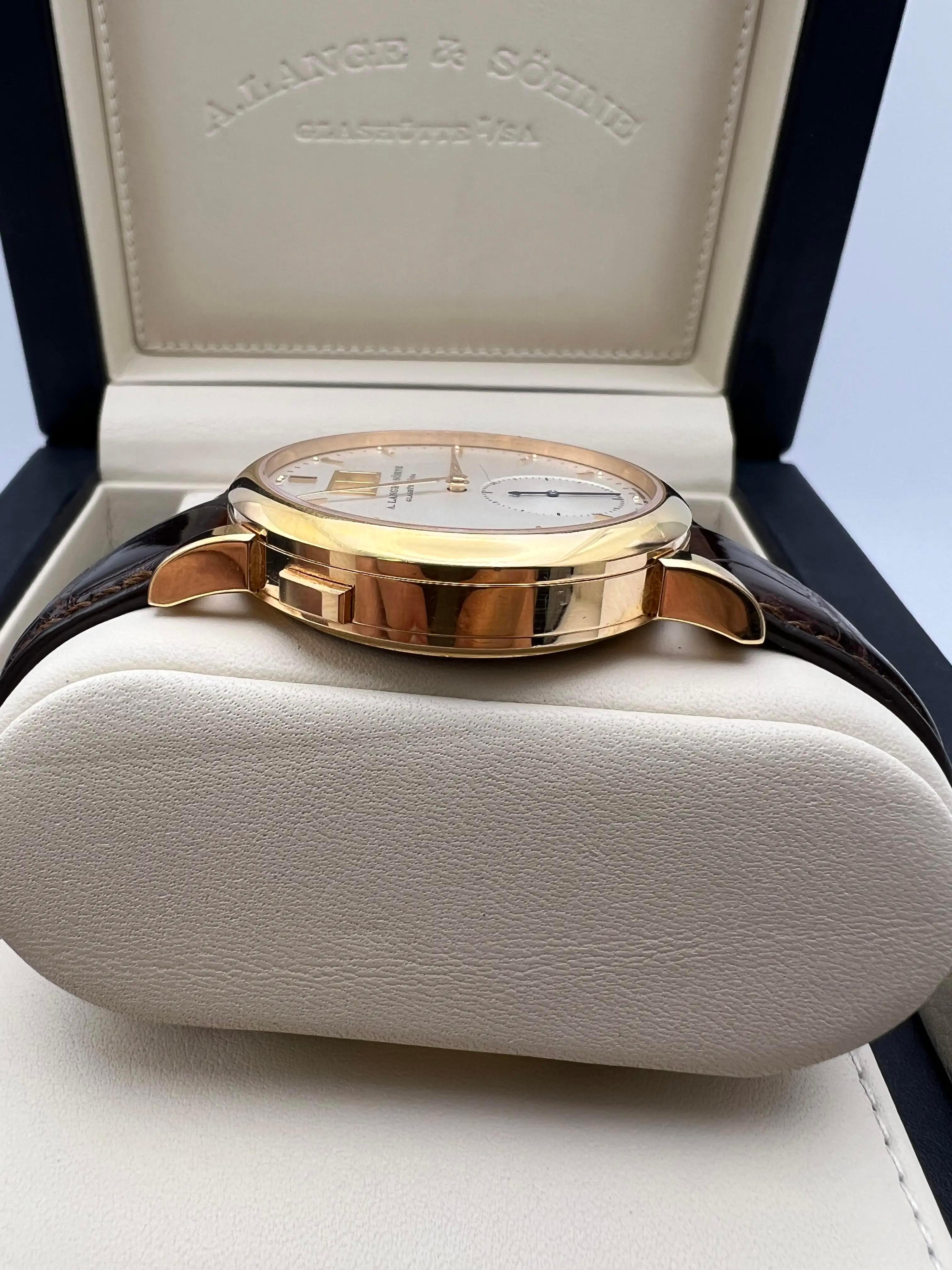 A. Lange & Söhne Saxonia 37mm 315.032 18K Rose Gold Men's Watch Box Papers For Sale 4