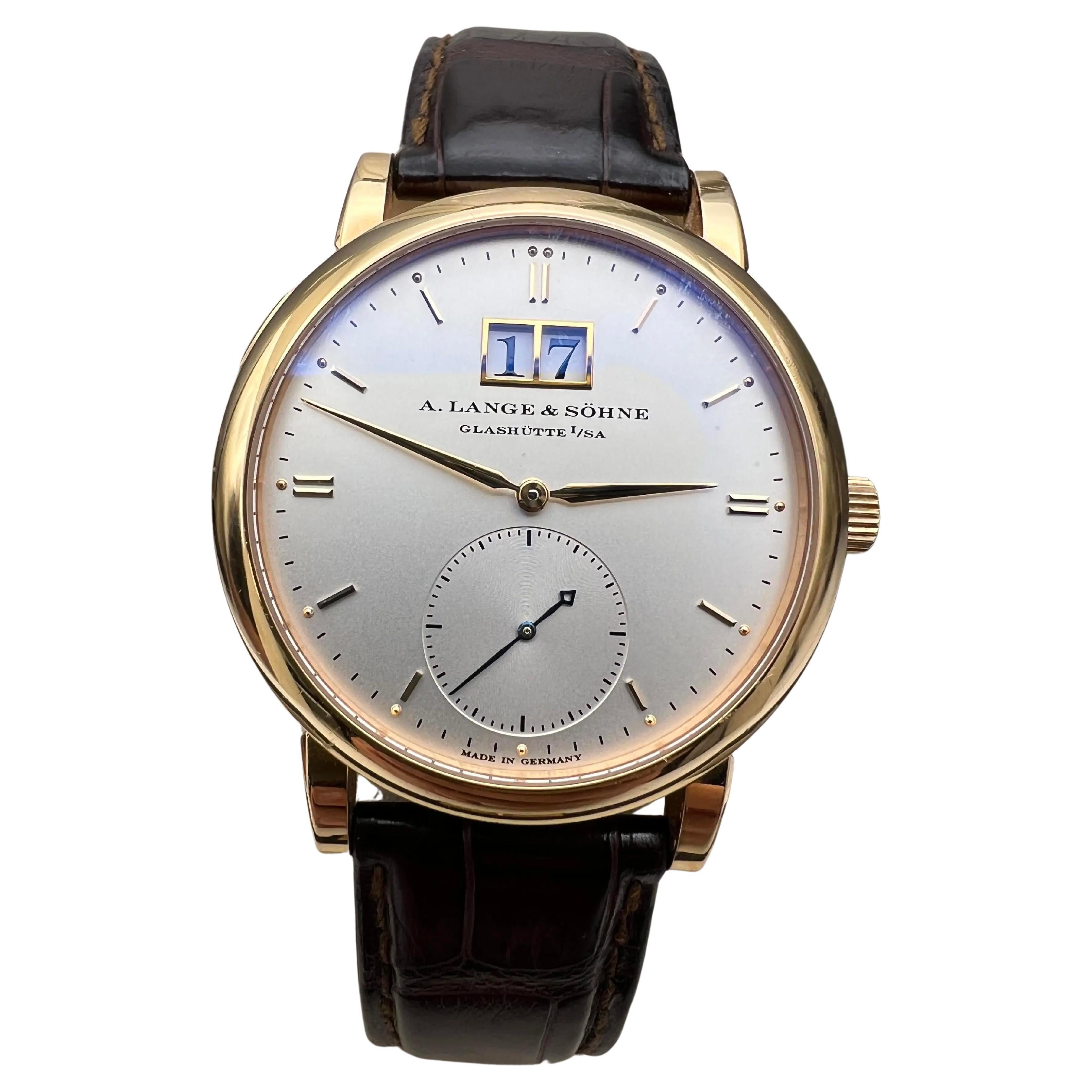 A. Lange & Söhne Saxonia 37mm 315.032 18K Rose Gold Men's Watch Box Papers