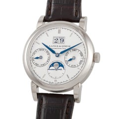 A. Lange & Sohne Saxonia Annual Calendar Platinum Watch 330.025
