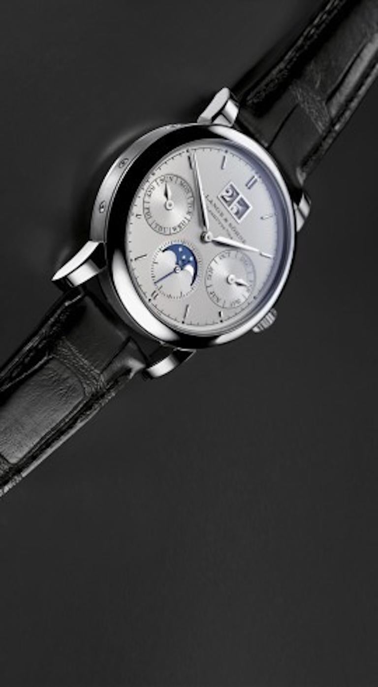 A. Lange and Söhne Saxonia Annual Calendar White Gold For Sale at 1stDibs