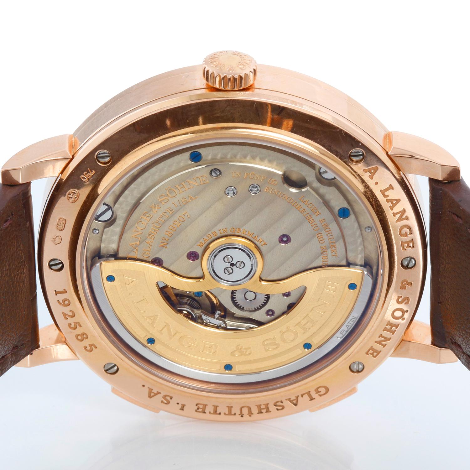 A. Lange & Söhne Saxonia Dual Time Rose Gold  Watch 385.032 For Sale 1