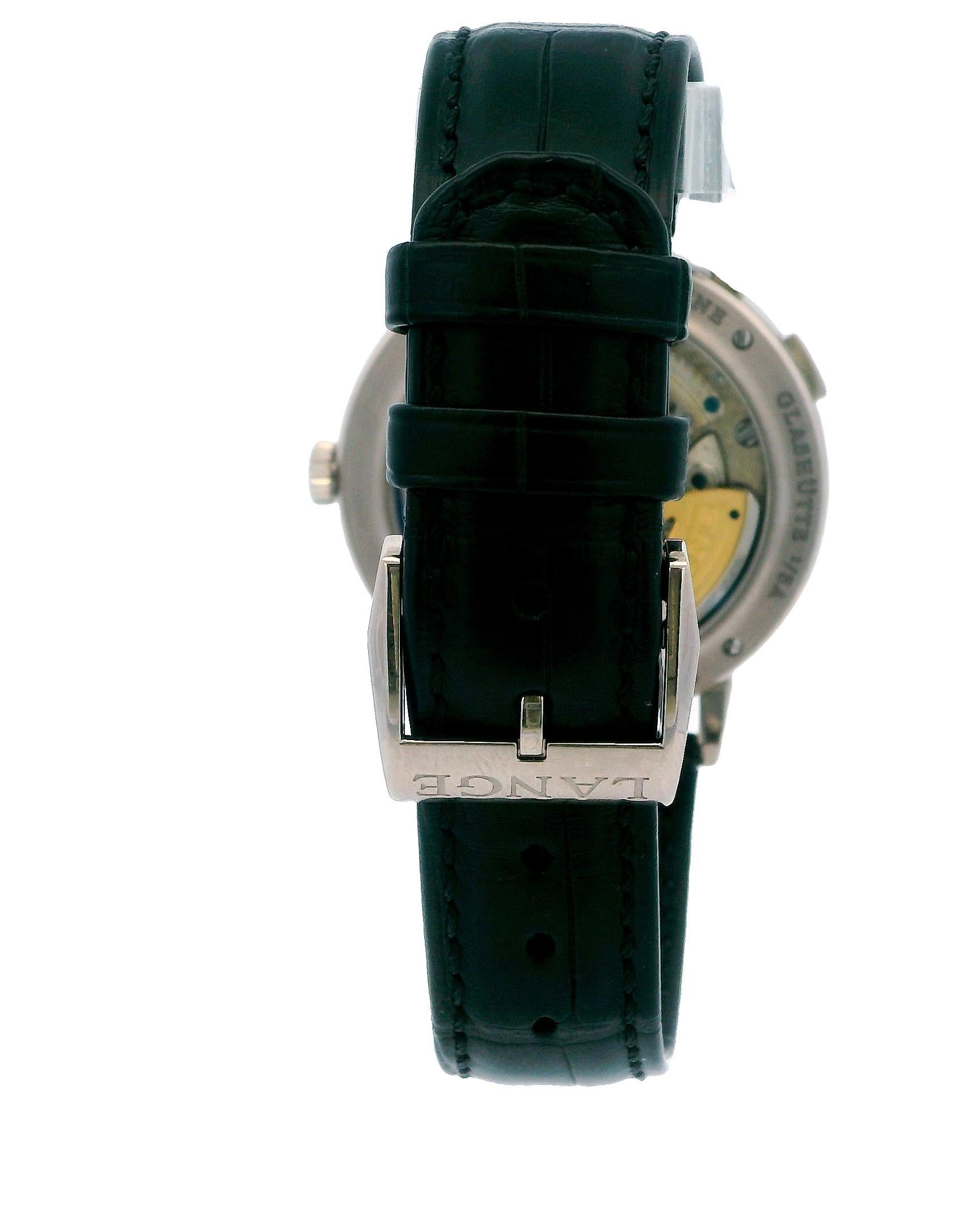 A. A. Lange & Söhne Saxonia Mondphase 18K Weißgold Box & Papiere 3
