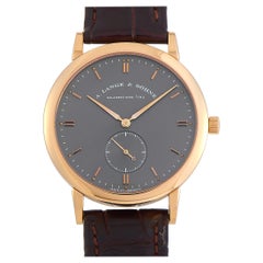 A. Lange & Sohne Saxonia Rose Gold Manual Wind Watch 215.033