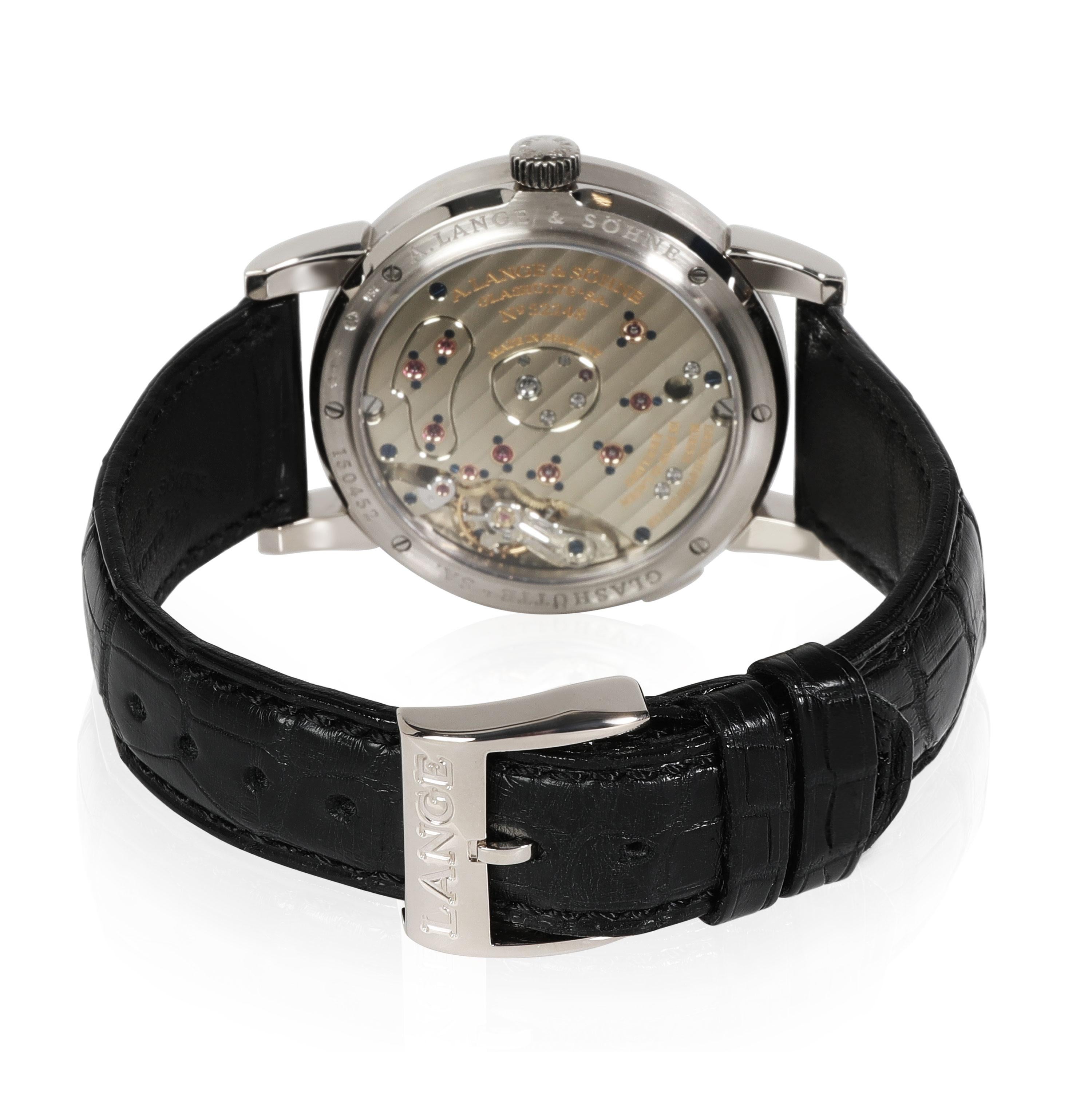 A. Lange & Sohne Soirée 110.030 Men's Watch in 18kt White Gold

SKU: 113964

PRIMARY DETAILS
Brand: A. Lange & Sohne
Model: Soirée
Country of Origin: Switzerland
Movement Type: Mechanical: Hand-winding
Year of Manufacture: 2000-2009
Condition: In