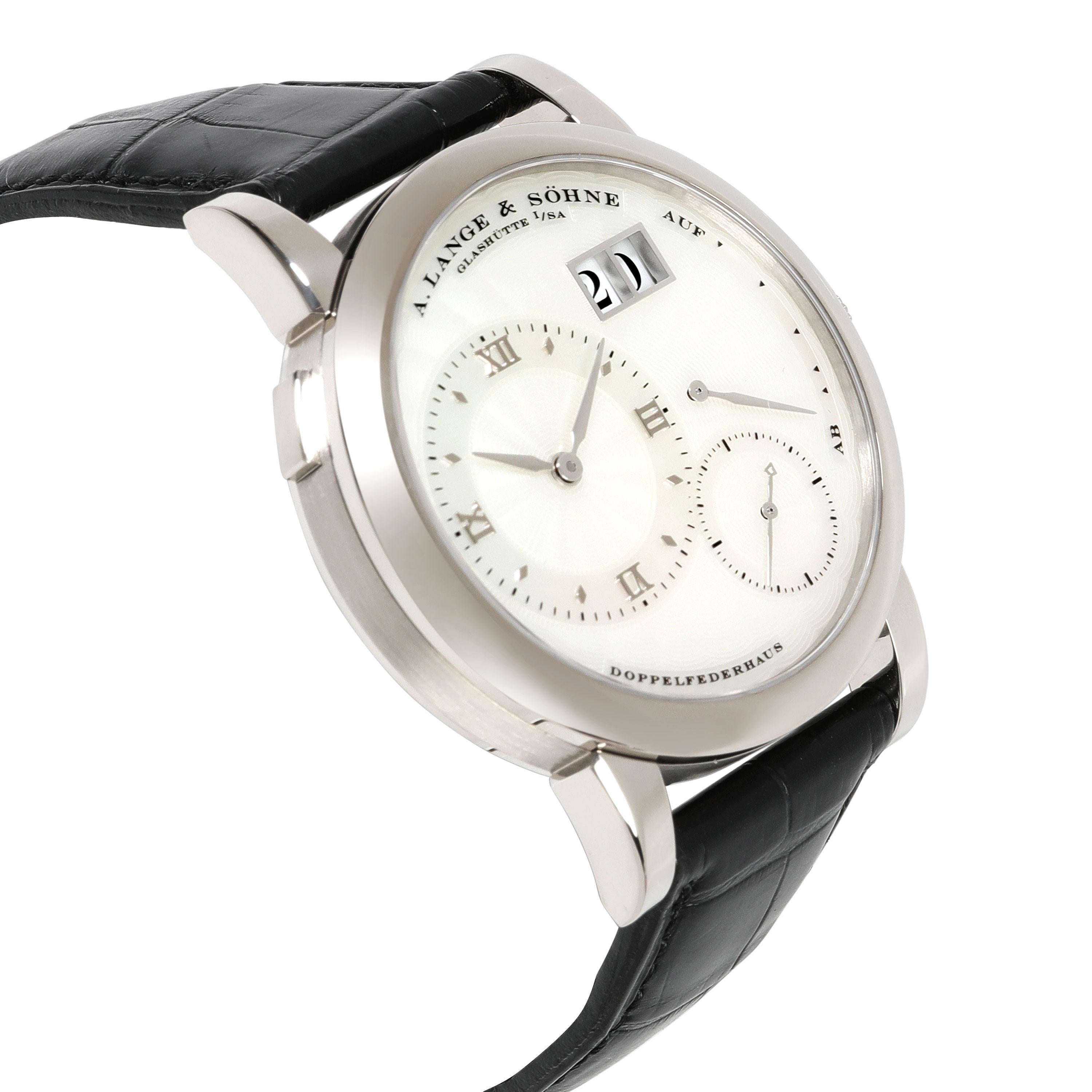A. Lange & Sohne Soirée 110.030 Men's Watch in 18kt White Gold In Excellent Condition In New York, NY