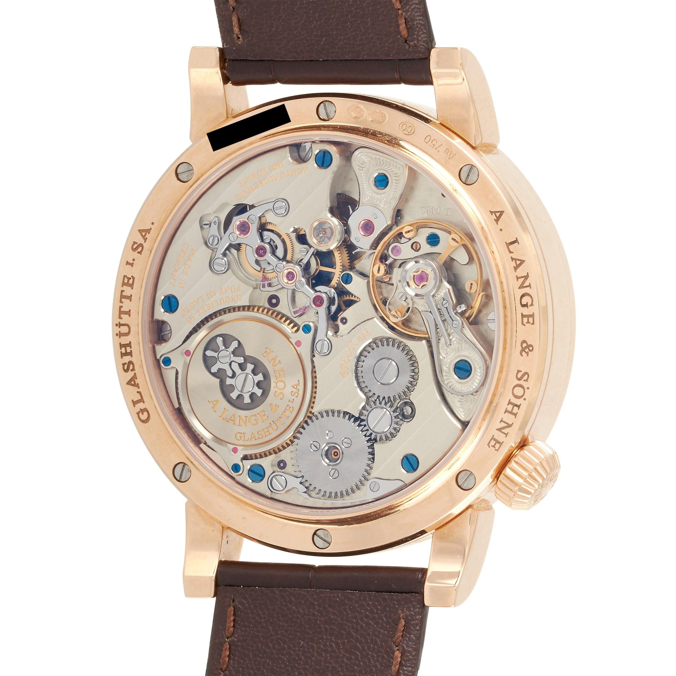 A. Lange & Sohne Zeitwerk Rose Gold Watch 140.032 In New Condition In Southampton, PA