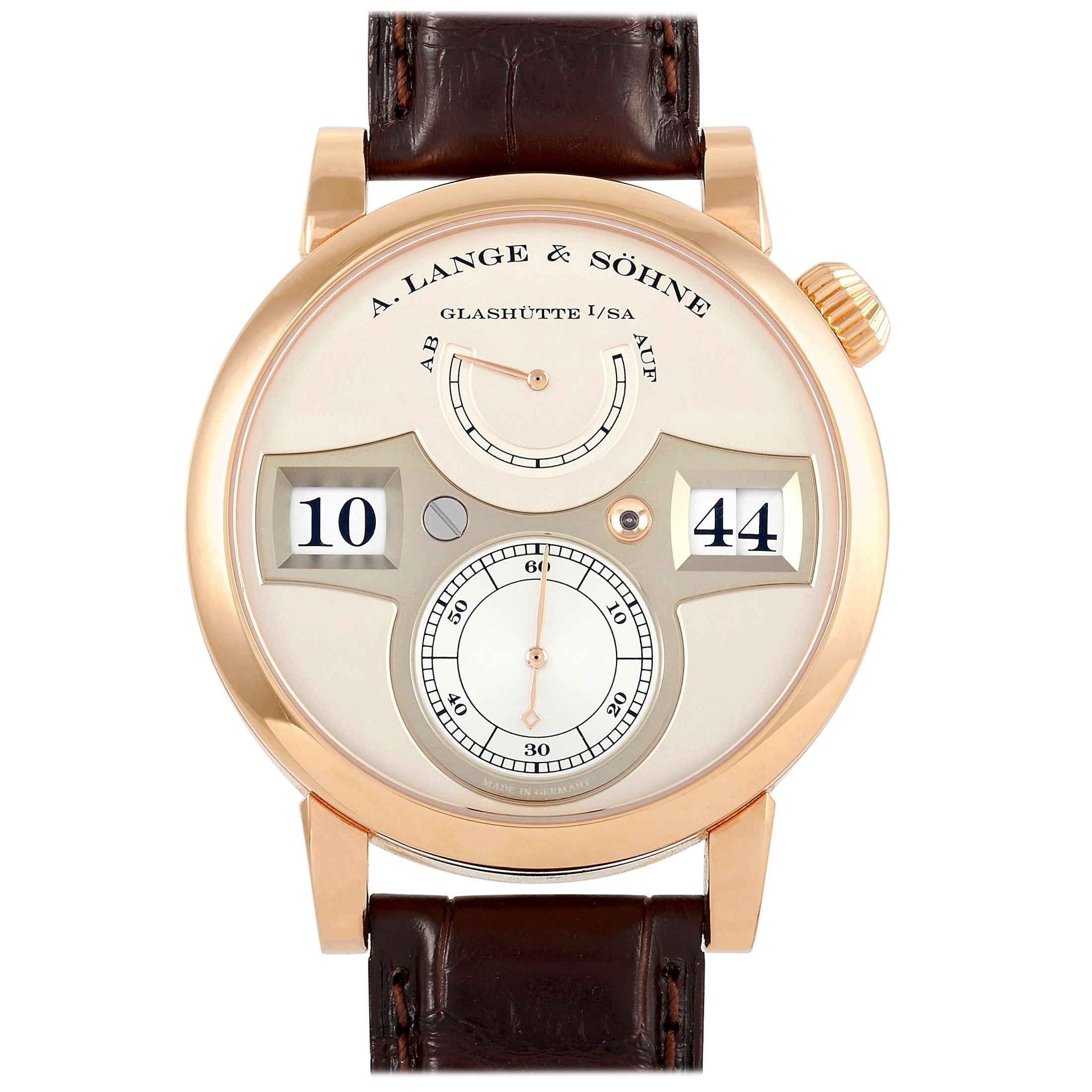 A. Lange & Sohne Zeitwerk Rose Gold Watch 140.032