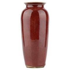 Vaso Langyao smaltato di rosso, dinastia Qing